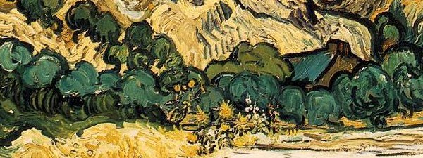 Mountains at Saint Remy, detail