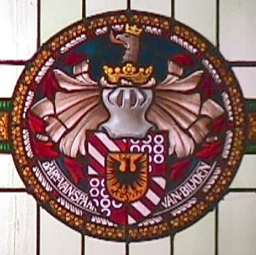 stained window at Rijksmuseum's, detail