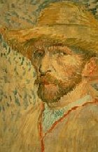 Self Portrait with Straw Hat, detail